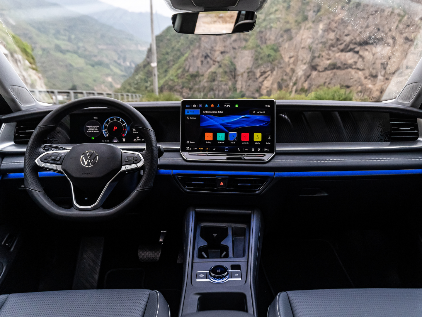nuevo tiguan - luz ambiental interior